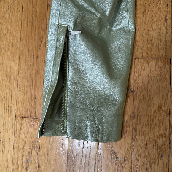 Women's Dialogue Leather Jacket. Metallic - Picture 3 of 8